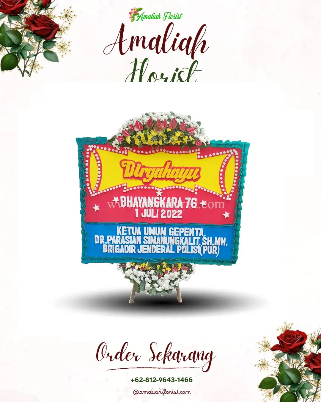 Papan Bunga HUT Ulang Tahun Nglandung